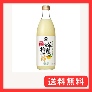 キッコーマン食品 蜂蜜柚子酢 500ml×6本 お酢飲料 ビネガードリンク 飲むお酢