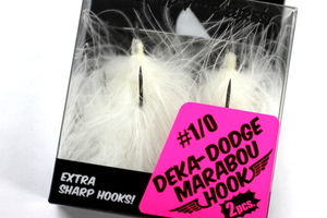 ★【新品特価】RAID JAPAN レイドジャパン DEKA-DODGE デカダッヂ MARABOU HOOK マラブーフック #1/0 WHITE★