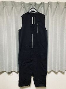 Rick Owens リックオウエンス 14SS ノースリーブナイロンジャンプスーツ BLACK XS