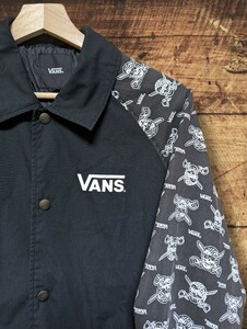 VANS スカルパイレーツ コーチジャケット 切り替え　ラグラン　