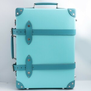 TIFFANY&CO. × GLOBE TROTTER トロリー キャリーケース ヴァルカンファイバー ブルー ティファニー グローブトロッター スーツバッグ