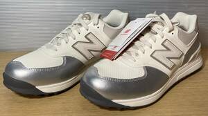 未使用保管品　new balance ニューバランス　ゴルフシューズ　WGS574S3　24cm 2E ホワイト/シルバー 