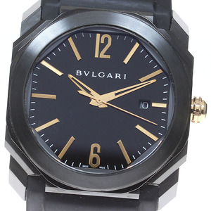 ブルガリ BVLGARI BG041S/102581 オクト ウルトラネロ デイト 自動巻き メンズ 箱・保証書付き_844233