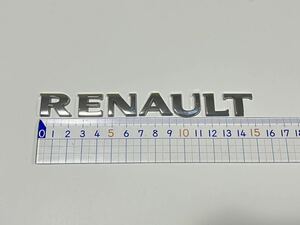 ルノー　シルバーメッキエンブレム　中古美品