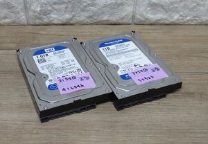 ★≪中古品≫WD HDD 3.5 1T WD10EZEX 2台[t25013014]