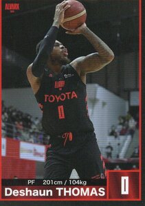 Bリーグ アルバルク東京 会場 ファンクラブ来場特典 トレーディングカード 2020-21 100 デション トーマス