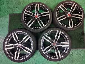 SHALLEN　シャレン　20x8.0J　OFF32　２本　20x9.0J　OFF32　２本　245/35R20　2015年製タイヤ　ヒビ有