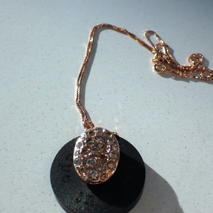 E9500【Kashikey】カシケイ メランジ 美しい天然ブラウンダイヤモンド１．００ct 最高級18金PG無垢ネックレス 重量7.13g 縦幅16.6mm