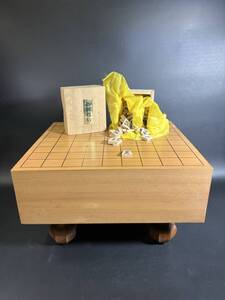 高級品 木製 中古 将棋 将棋盤 セット 一枚板 34.5ｘ31cm ブーム 藤井聡太 名人 ゲーム