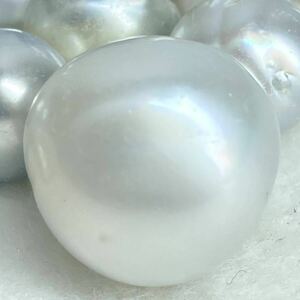 ◆南洋白蝶真珠おまとめ◆j 29.8g/149ct 約10.4-14.8mm珠 ルース 裸石 宝石 ジュエリー jewelry Pearl grey パール ②