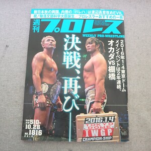 特2 51456 / 週刊プロレス 2015年10月28日号 No.1816 表紙:オカダ・カズチカ&棚橋弘至 プロレスラーおすすめの一冊 馳浩文部科学大臣誕生