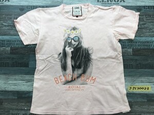 roial ロイアル メンズ 女性フォトプリント 半袖Tシャツ S ピンク