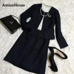 AmianHouse セットアップ✨入学式　学校行事　ママスーツ★ネイビー