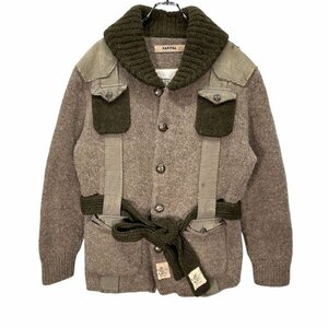 KAPITAL 【men4187D】 KOUNTRY 09AW 3Gシェットランド×力織機チノ SAFARIジャケット K910KN169 ニット アウター キャピタル HC