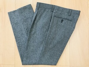 【美品】NEWYORKER＊ツイードパンツ＊グレー系＊82