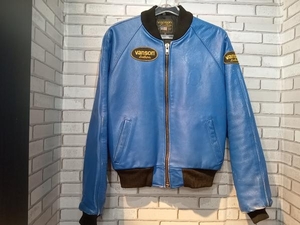 VANSON バンソン Sサイズ ブルー シングルライダース ジャケット ラグランスリーブ シングルライダース メンズ