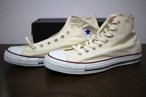 【希少】 USA 11 1/2 JPN 30cm コンバース CONVERSE ALL STAR OX X9165 HIGH ハイカット 生成 ホワイト ヴィンテージスニーカー ベトナム製