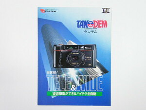 ◎ FUJICA TW-300 DATE フジカ タンデム 35ミリコンパクトカメラ カタログ 1985年頃