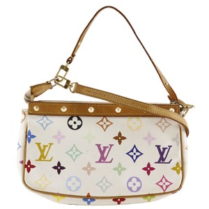 LOUIS VUITTON ルイ・ヴィトン ポシェットアクセソワール M92649 モノグラムマルチカラー ブロン 白 レディース【S180824928】中古