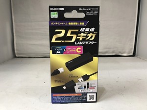 【未使用】 エレコム ELECOM Type-A/Cポート両対応2.5G有線LANアダプター EDC-QUA3C-B