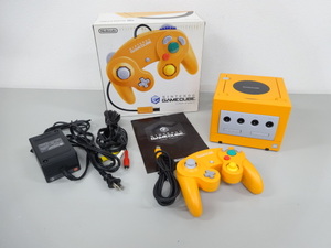 美品 動作確認済み Nintendo 任天堂 GAME CUBE ゲームキューブ DOL-001 DOL-S-OA オレンジ 橙 付属品完備