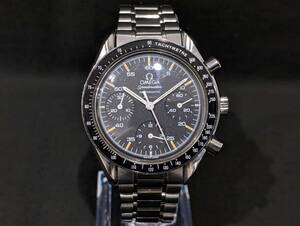 【48312】OMEGA オメガ Speedmaster スピードマスター クロノグラフ 自動巻き 黒文字盤 メンズ SS ブランド時計 稼働品