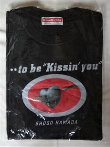 ★浜田省吾★ 超貴重 新品未使用 ON THE ROAD 2001 【to be kissin you】 ツアーグッズ 黒 Tシャツ