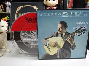 【￥1,000～】Reel-to-reel-tape｜オープンリール★VICTOR/4TRACK19cm/s★DANCES OF DOWLAND｜JULIAN BREAM ジュリアンブリーム　リュート