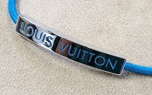 送料無料ルイヴィトンLOUISVUITTONブレスレットまずまずの品ブラスレLVスペース売切りメタル格安ブルーM69311/ DP0220