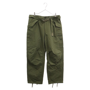 Sacai サカイ 24SS Rip Stop Pants リップストップ カーゴパンツ カーキ 24-03360M