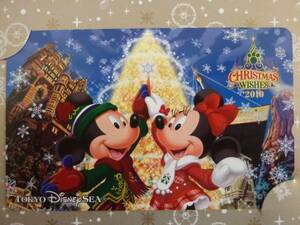 即決☆新品未使用☆東京ディズニーシー　クリスマスウィッシュ　2010　テレホンカード テレカ TDL♪クリスマス