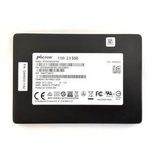 S61123152 Micron SATA 256GB 2.5インチ SSD 1点 使用時間:2326【中古動作品】