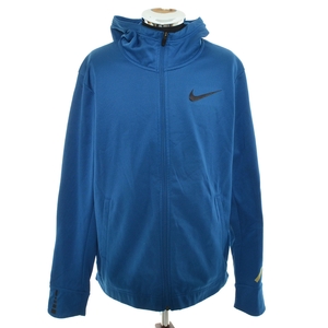 〇508604 NIKE ナイキ ○ジップスウェットパーカー 長袖 ★ サイズXXL メンズ ブルー