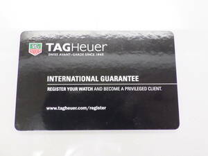 TAG Heuer タグホイヤー ギャランティーカード　№3047