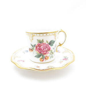 美品 Royal Crown Derby ロイヤルクラウンダービー Derby Days コーヒーカップ＆ソーサー SY10463J