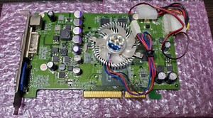 ●動作未確認 NVIDIA 6600 AGP8x 128MB TV-OUT DVI GeForce グラフィックボード カード ●送料無料