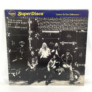 【Super Discs LP】THE ALLMAN BROTHERS BAND AT FILLMORE EAST NR 30 オールマン・バンド・ブラザーズ Polydor 12inch インチ 動作未確認