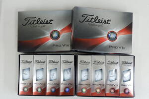 最新 Titleist Pro V1x タイトリスト プロ V1x ローナンバー (1.2.3.4) 2ダース 新品 未使用 日本正規品