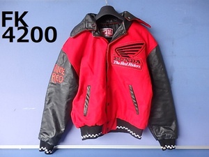 ■FK-4200◆ホンダ　スタジャン　RIDERED USA THE RED RIDERS Lサイズ