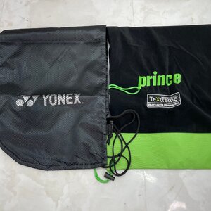 ♭M♭ 美品 YONEX prince ラケットソフトケース テニス 中古品 2点セット ケースのみ ♭J-240903