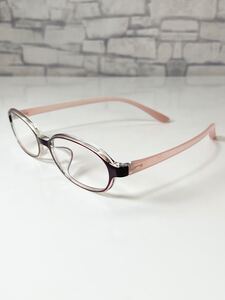 +1.5 Zoff Reading Glasses ZT191R03-15R1 ゾフ オーバル型 レッド 老眼鏡 良品