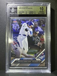 topps now BGS10 ゴールドラベル Dodgers ドジャース 大谷翔平 ohtani Shohei psa 2024 ホームラン　鑑定品　455 7279 GEMMINT 