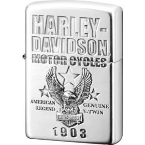 ZIPPO 喫煙具 ライター ハーレーダビットソン HDP57 送料無料 ジッポ zippo ジッポー サイドメタル HARLEY オートバイ 白頭鷲