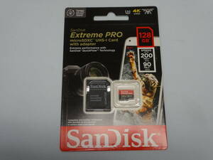 Sandisk microSD Extream Pro 128GB 新品未使用