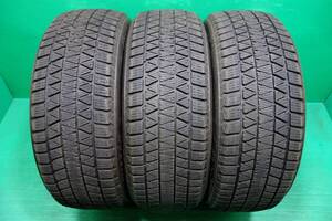 M184-20 送料無料 225/55R19 スタッドレスタイヤ 3本セット ブリヂストン ブリザック DM-V3 2020年製