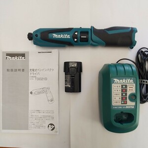 [ マキタ] 充電式ペンインパクトドライバ TD021D セット ケース無し 本体のみ未使用 動作OK! makita