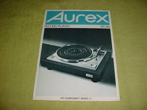 即決！ＡｕｒｅＸ　レコードプレーヤー　ＳＲ-310のカタログ