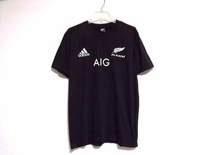 N7586:adidas（アディダス）ラグビーニュージーランド代表 ALL BLACKS オールブラックス Tシャツ/黒/L:35