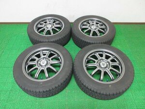 M802【送料無料 SALE品】205/60R16 超溝高 8~8.5分山 スタッドレス 2022年製 アルミ ホイールセット 4本 美品 ♪ 激安 ノア ステップワゴン