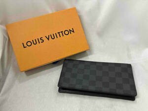 LOUIS VUITTON／ダミエ・グラフィット／ポルトフォイユ・ロン／N62227／NT0221／長財布／ブラック